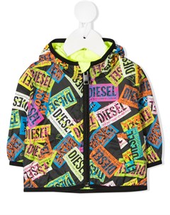 Куртка в технике пэчворк с логотипом Diesel kids