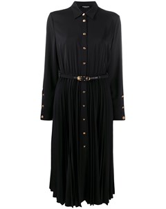 Платье рубашка с плиссированной юбкой Versace