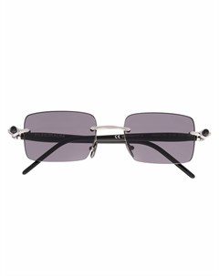 Солнцезащитные очки в безободковой квадратной оправе Kuboraum