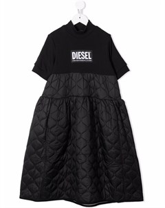 Платье футболка со стеганой юбкой Diesel kids