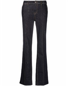 Расклешенные джинсы с контрастной строчкой Zimmermann