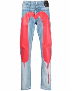 Узкие джинсы с логотипом Evisu