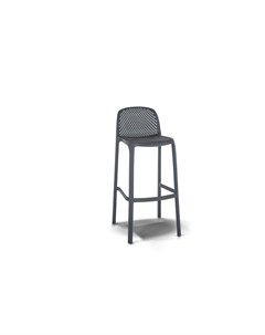 Барный стул севилья барный стул из пластика цвет темно серый серый 43x96x51 см Outdoor