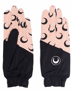 Перчатки в стиле колор блок с логотипом Moon Marine serre