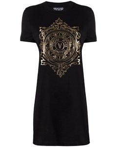 Платье футболка с логотипом V Emblem Versace jeans couture