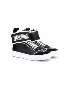 Высокие кроссовки с логотипом Moschino kids