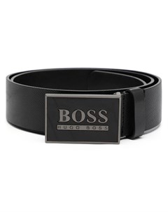 Ремень с гравированным логотипом Boss