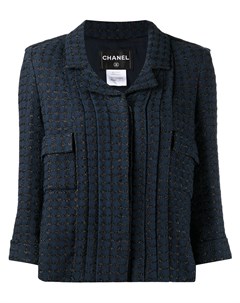 Твидовый пиджак с плиссировкой Chanel pre-owned