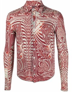 Рубашка 1990 х годов с абстрактным принтом Jean paul gaultier pre-owned
