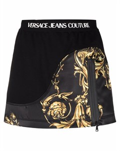 Мини юбка с принтом Barocco Versace jeans couture