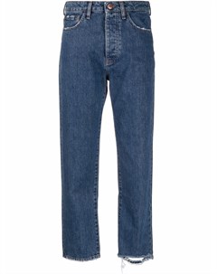 Прямые джинсы с эффектом потертости 3x1
