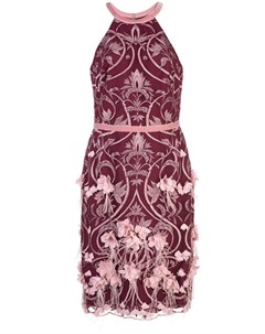 Платье с 3D цветами Marchesa notte