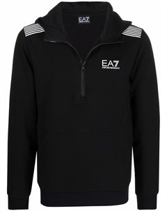 Пуловер на молнии с логотипом Ea7 emporio armani