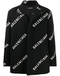 Укороченное пальто с логотипом Balenciaga