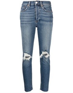 Укороченные джинсы кроя слим с прорезями Re/done
