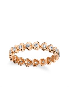 Кольцо Heart Eternity из розового золота и бриллиантами Shay