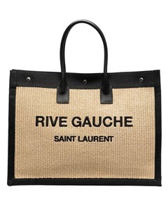 Соломенная сумка тоут Rive Gauche Saint laurent
