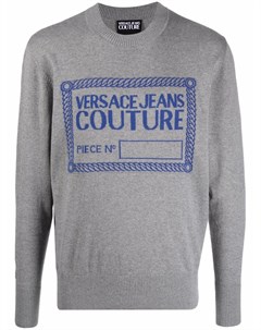 Джемпер с отделкой в рубчик Versace jeans couture