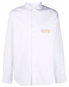 Рубашка с вышитым логотипом Versace jeans couture