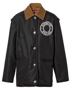 Двусторонняя куртка со съемными рукавами и логотипом Burberry