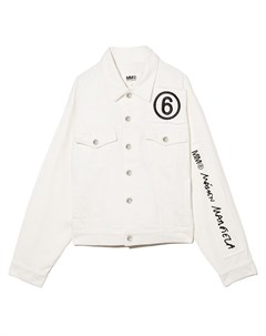 Джинсовая куртка с логотипом Mm6 maison margiela kids