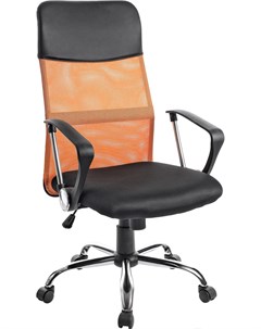 Офисное кресло Монте AF C9767 черный оранжевый Mio tesoro