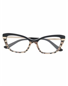 Очки с леопардовым принтом Dolce & gabbana eyewear