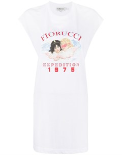 Платье футболка из органического хлопка с логотипом Fiorucci