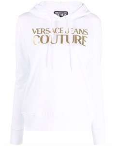 Худи с логотипом металлик Versace jeans couture
