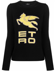 Джемпер вязки интарсия с логотипом Etro