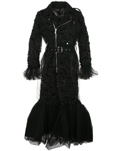 Пальто из тюля в байкерском стиле Comme des garçons noir kei ninomiya