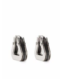 Серебряные серьги Bolt геометричной формы Bottega veneta
