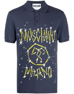 Рубашка поло с логотипом Couture Moschino