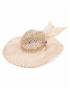 Соломенная шляпа с широкими полями Emilio pucci