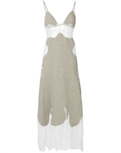 Кружевное платье со вставками Off-white