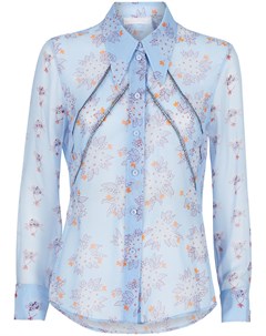Полупрозрачная рубашка с цветочным принтом Chloe