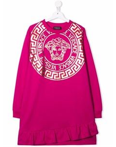 Платье свитер с принтом Medusa Versace kids