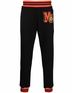 Спортивные брюки с фактурным логотипом Moschino