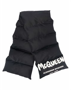 Дутый шарф с логотипом Alexander mcqueen