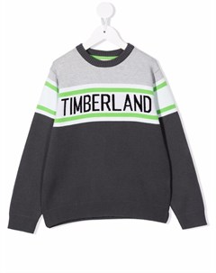 Джемпер с жаккардовым логотипом Timberland kids