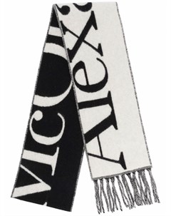 Кашемировый шарф с логотипом Alexander mcqueen