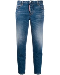 Укороченные джинсы с выцветшим эффектом Dsquared2