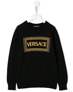 Толстовка с вышитым логотипом Versace kids