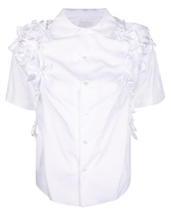 Рубашка с короткими рукавами и бантами Comme des garçons noir kei ninomiya