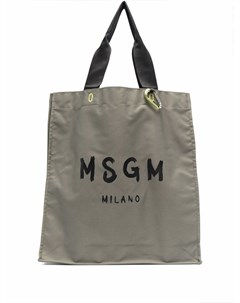 Большая сумка тоут с логотипом Msgm