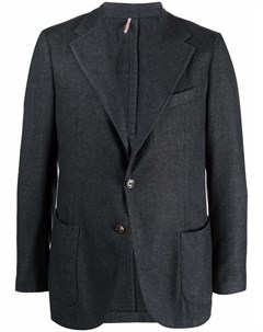 Однобортный пиджак из смесовой шерсти Dell'oglio