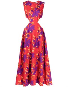 Расклешенное платье макси с цветочным принтом Mehtap elaidi
