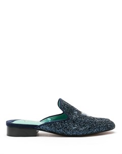 Мюли Butterfly с блестками Blue bird shoes