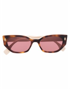 Солнцезащитные очки черепаховой расцветки Fendi eyewear