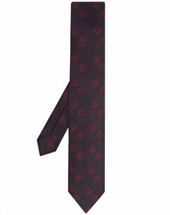 Шелковый галстук с геометричным узором Barba